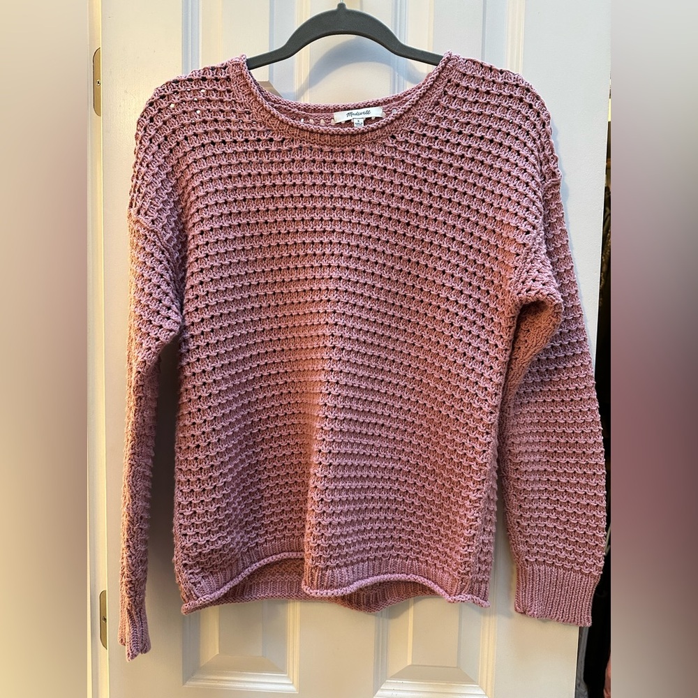 EUC - Madewell open stitch Austen sweater